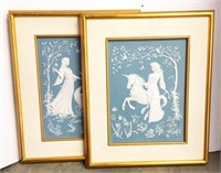 Framed Cast Resin in Wedgewood Style