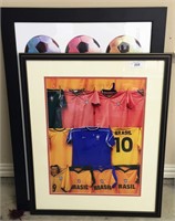 Two Decorative Soccer Prints