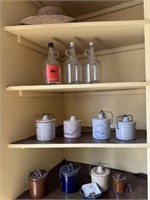 Pottery Cheese Jars & Zinfandel Bottles
