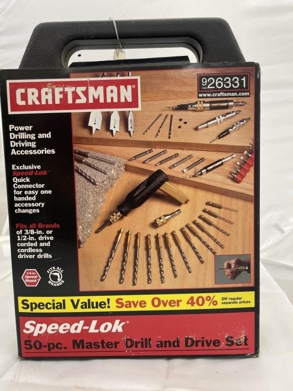 Craftsman Speed Lok 50 Piece Drill & Drive Set