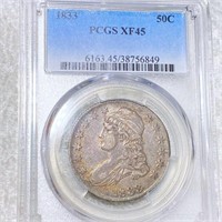 1833 Capped Bust Half Dollar PCGS - XF45