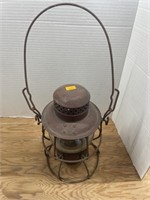 Antique B&O railroad lantern