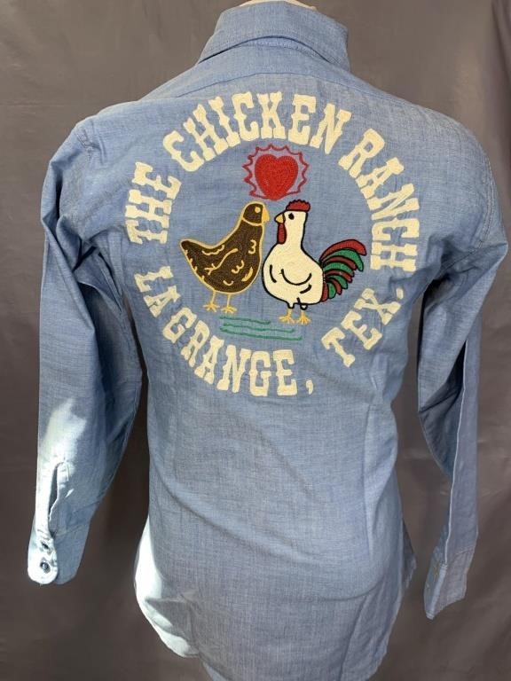 A Vintage "The Chicken Ranch" Shirt, Sz Small