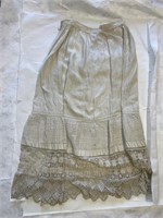 Antique White Linen Petticoat