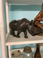 Carved Stone Rhino from Zimbabwe