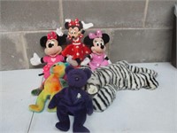 Lot of Mickey & Minnie Mouse & other Plush