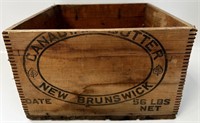 NICE ANTIQUE CANADIAN BUTTER CRATE - NB