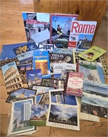 Huge Lot Of Travel Books/Postcards/Souvenirs