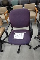 1 Purple Rolling Office Chair