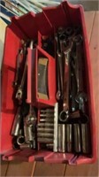 Mixed Lot Basket of Wrenches etc..