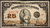 25 Cent, Dominion of Canada, Juy 2, 1923