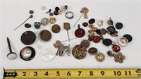 Vintage Pins & Buttons