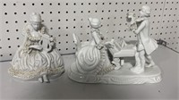 Two Porcelain Musical Figurines