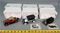 3- Vintage Chevy Toy Cars