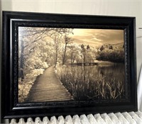 45 by 33" framed print nature themed
