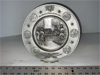 Bicentennial commemorative pewter plate