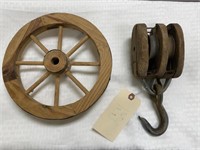 Bock & Tackle 10" & Wood Wheel