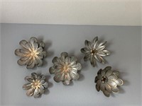 5 PC WALL FLOWERS
