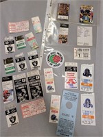 Lot of vintage NFL Football Tickets Raiders 49ers