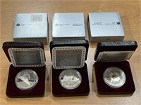 Canada Silver Dollar (1986,1987,1987)