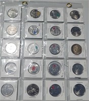 Coloured Quarters Over 8 Collectable 12-20