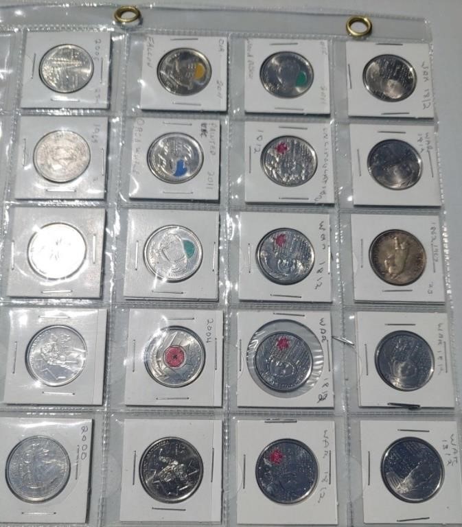 Coloured Quarters Over 8 Collectable 12-20