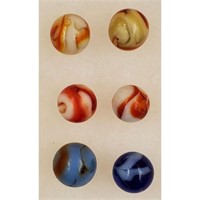 Marbles: Lot Of 6 Unique Marbles, Possibly Some S