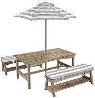 Outdoor Table & Bench Set