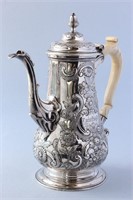 George II Sterling Silver Coffee Pot,