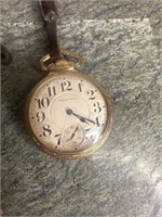 SOUTH BEND 21 JEWELS POCKET WATCH WORKING
