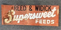 Reed & Widick Supersweet Feeds Metal Sign 44” x