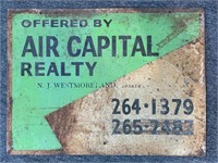 Vintage Air Capital Realty Double-Sided Metal