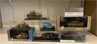 Scale Model Military Tanks and Truck