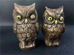 Vintaged Signed Owl Salt & Pepper Shakers