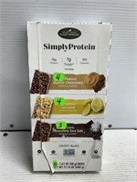 Simply Protein crispy bars 11 ct best by Nov 2024