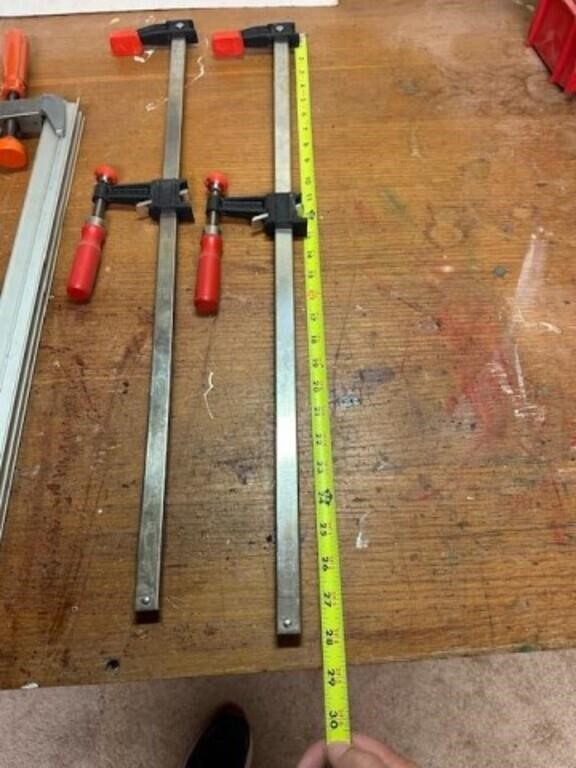 (4) Bar Clamps, 22” & 28”