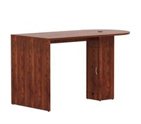 Essentials Laminate Peninsula Cafe Table, 71" x 3