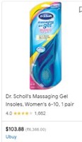 Dr. Scholl's Massaging Gel Insoles, Women's 6-10,