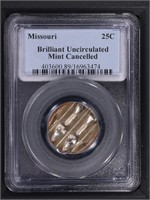 25c Missouri Quarter PCGS BU Mint Cancelled Waffle