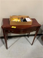 34" LONG WOODEN FLIP-TOP DESK