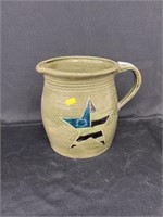 Signed Conrad, Rising Sun Pottery Pitcher