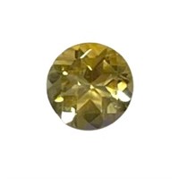 Natural 0.83ct Round Cut Yellow Citrine Gemstone