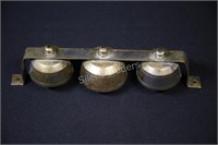 Brass Three Bell Door Set with Original Weights