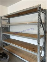 SHELVING UNIT, ADJUSTABLE, 102W X 24D X 84T,