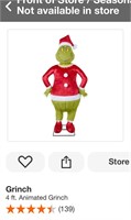 4-ft animated grinch