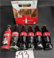 Vintage Coca-Cola Six Pack Carrier w 6 Bottles