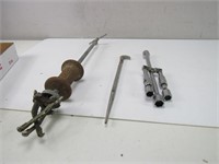 Vintage Slide Puller & Collapsible Lug Wrench