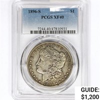 1896-S Morgan Silver Dollar PCGS XF40