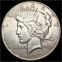 1935 Silver Peace Dollar CLOSELY UNCIRCULATED