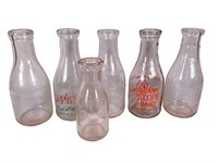 1 Quart Glass Milk Dairy Bottles